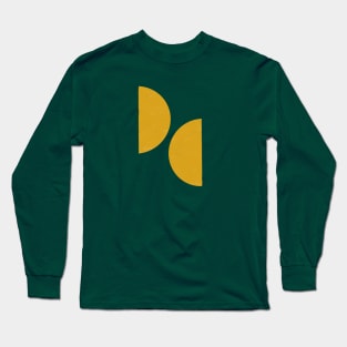 Half Moon Geometric in Mustard Long Sleeve T-Shirt